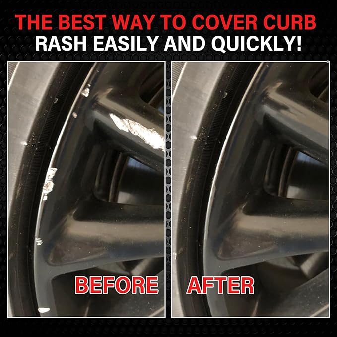 SMAPHY Silver Rim Touch Up Paint, Wheel Scratch Repair Kit, Repair Curb Rash, Scratches, and Scuffs on Wheels Quickly and Easily, Universal Color Silver Wheel Paint