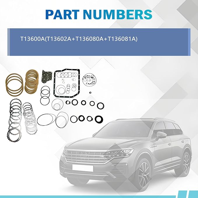 U140E U140F Transmission Master Rebuild Kit Overhaul Seals for Toyota Camry/Highlander/ RAV4 2000 2001 2002 2003 2004 2005 2006 2007 2008 Replace U140E U140F