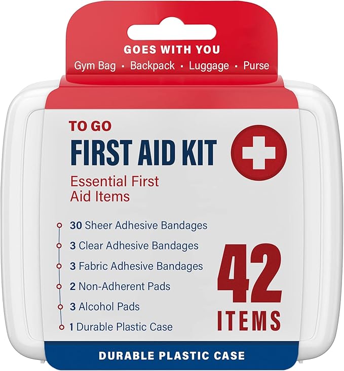 DecorRack 4200 Piece First Aid Kit, 48 Individual Boxes of 42 Items Each, First Aid Kits for Minor Cuts, Scrapes, Travel, Car, Home, Work, Field Trips or Camping (4200pcs, 100 Pack)