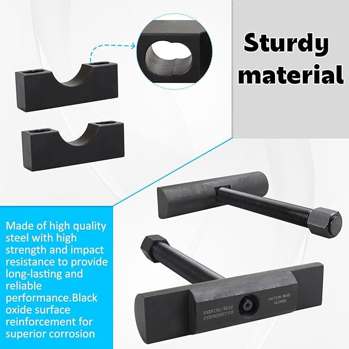 60050 Heavy-Duty Yoke Puller Kit Works for Class 6-8 Trucks and Equipment,Semi Truck Yoke Remover Tool Kit with 12 pcs Flange Bolt