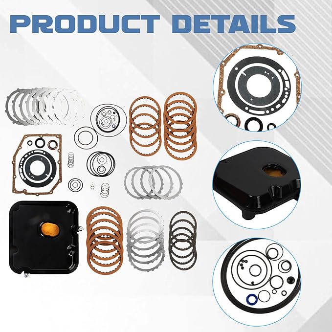 1set Transmission Master Rebuild KIT 03-UP W/Gaskets Friction Steel Plates SET 42RLE 52852913AB for 2003-2018 Liberty Nitro Cherokee