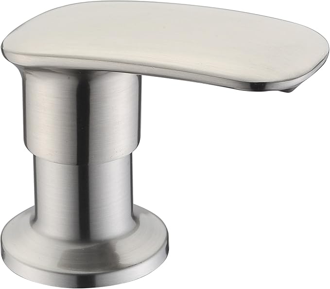 Stainless Steel Soap Dispenser - 17 OZ Kitchen Sink Pump with Built-in Hand Soap, Durable Zinc Alloy Nozzle, Elegant Brushed Nickel Finish