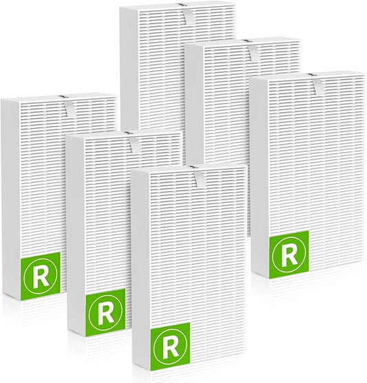 HPA300 HEPA Filter Replacement for Honeywell Air Purifiers, 6 Pack H13 True HEPA for HPA300 HPA304 HPA200, HPA3100-HPA3300, HPA5100-HPA5300 and HPA8350 Series, HRF-R3 Filter R