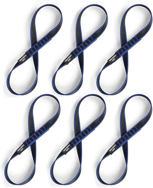 18mm Nylon Climbing Sling Runner 23KN CE2008/EN566 Certified - Webbing Straps for Outdoor Rock Climbing, Rappelling, Swing, Yoga Hammock etc