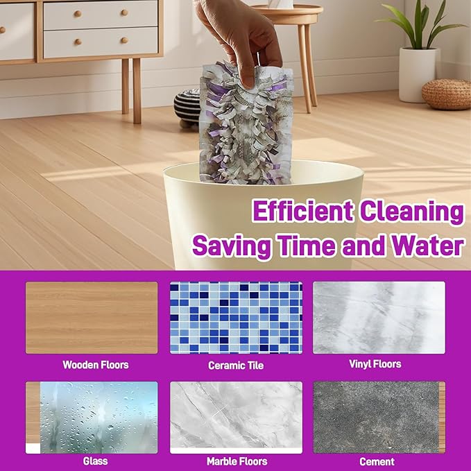 30 Pack Power Mop Pads Refills Compatible with Swiffer Power Mop Refills,Disposable Microfiber Replacement Pads for Swiffer Wet Pads Refill,Non-Washable & Unscented