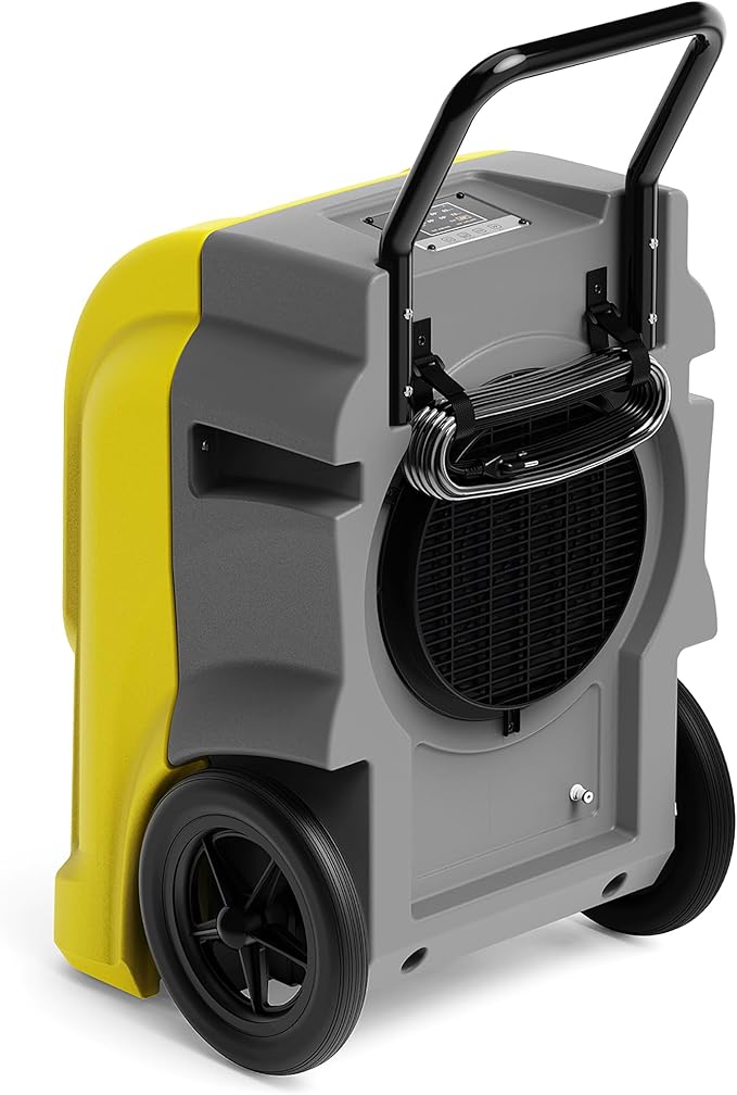AlorAir 270 Pints Commercial Dehumidifiers for Large Room or Basements, Industrial Large Dehumidifier with Pump and Drain Hose, Dehumidifiers with Smart Wi-Fi, Manufacturer's 5 Years Warranty, Yellow