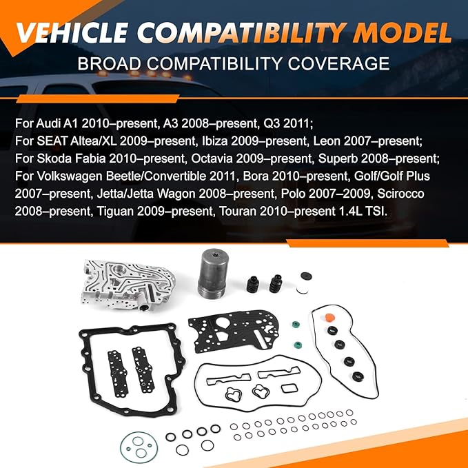 0AM DSG DQ200 Transmission Valve Body Repair Kit Accumulator For AUD-I Skoda V-W Refurbished Parts 0AM325066AE