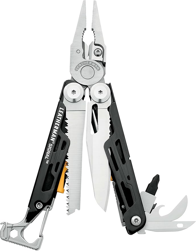 LEATHERMAN, Signal, 19-in-1 Multi-tool for Outdoors, Camping, Hiking, Fishing, Survival, Durable & Lightweight EDC, Made in the USA, Stainless Steel with Nylon Sheath