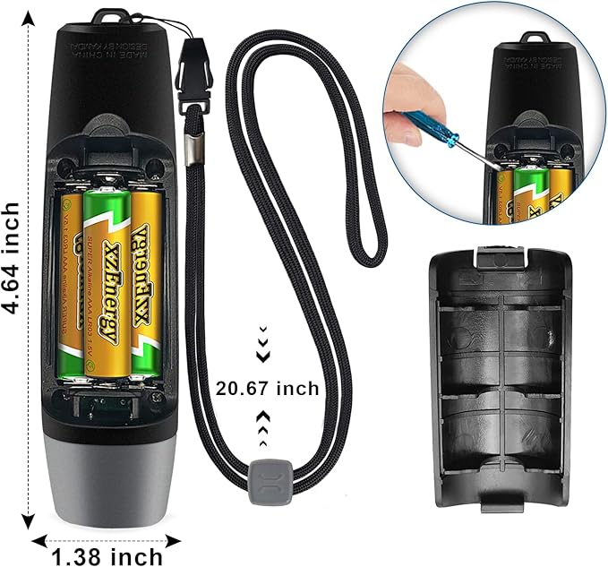 ANIZR Electronic Whistles with Lanyard,Adjustable 3 Tone & 3 High Volume Hand Emergency Whistle Basketball Referee Whistle for Coach,Teacher,Police,Outdoor Camping Boating Hiking(with Battery)