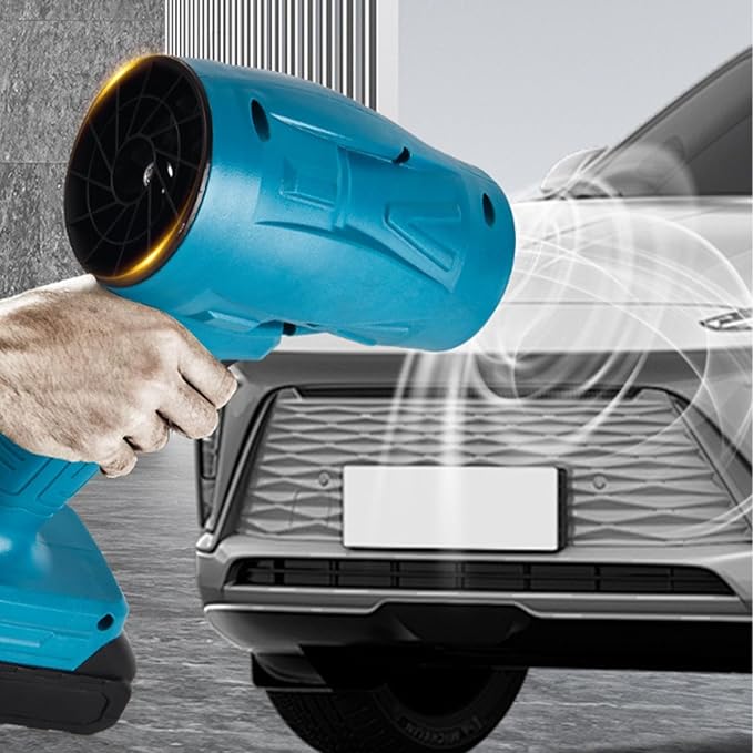 Leaf Blower Cordless, 21V Electric Cordless Leaf Blower, Leaf Cleaner for Lawn Care, Patio, Blowing Leaves,Dust,Depot,Blue