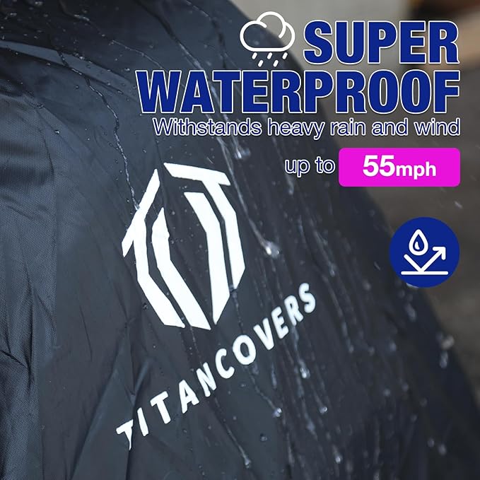 Zero Turn Mower Cover, Waterproof Heavy Duty 600D Polyester Oxford Lawnmower Cover, Universal Fit Covers for Zero-Turn Lawn Mower