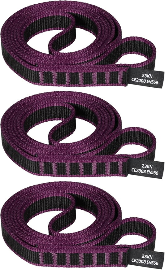 18mm Nylon Climbing Sling Runner 23KN CE2008/EN566 Certified - Webbing Straps for Outdoor Rock Climbing, Rappelling, Swing, Yoga Hammock etc