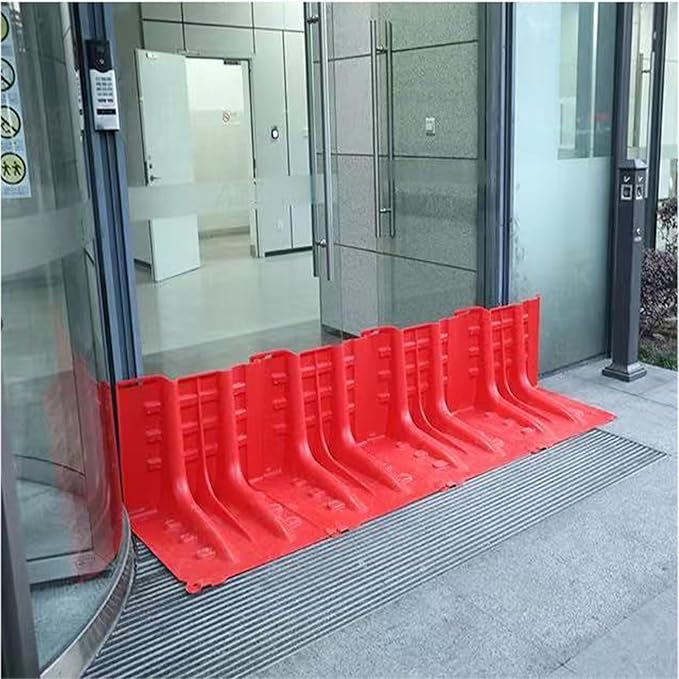 Flood Protection Barrier, ABS Portable Height Flood Mitigation Barriers 2/3/4/5/6/7/8/9/10/20/30-Pcs Boxwall Water Overflow Divert(30-Pcs)