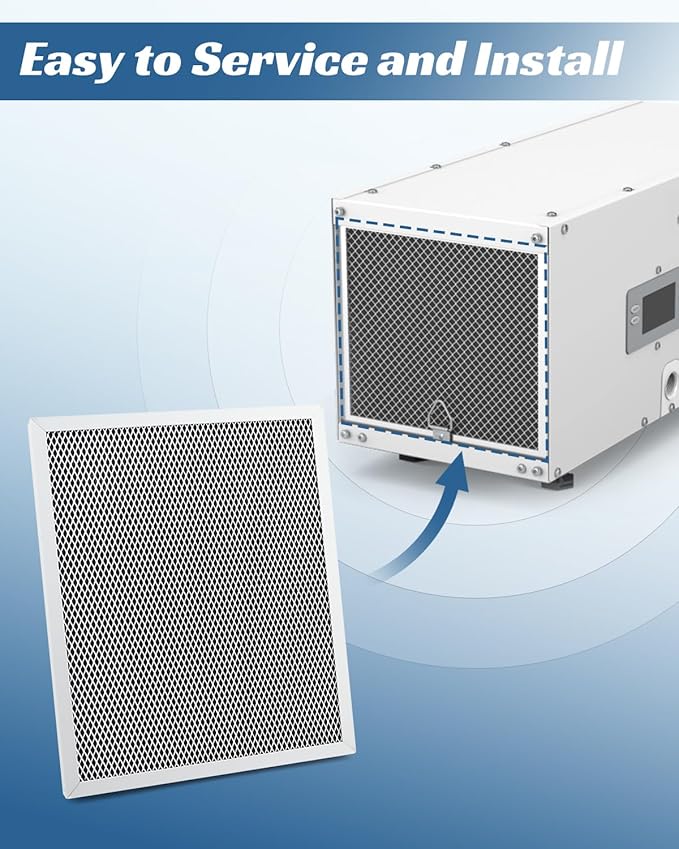 5443 Dehumidifier Filter MERV 8 Washable 10x12x1Fit for Whole-House Dehumidifiers Models 1830, 1850, 1852, 8191, 8192,Not Compatible 1850F