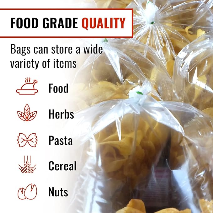 BirdBags Turkey Bags, 19” x 23.5” 25 Pack, Clear Plastic, Food Storage, Freezer, Oven, Groceries Bread