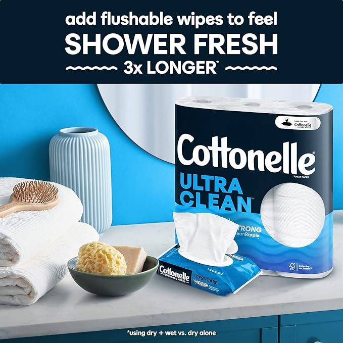 Cottonelle Ultra CleanCare Toilet Paper, Strong