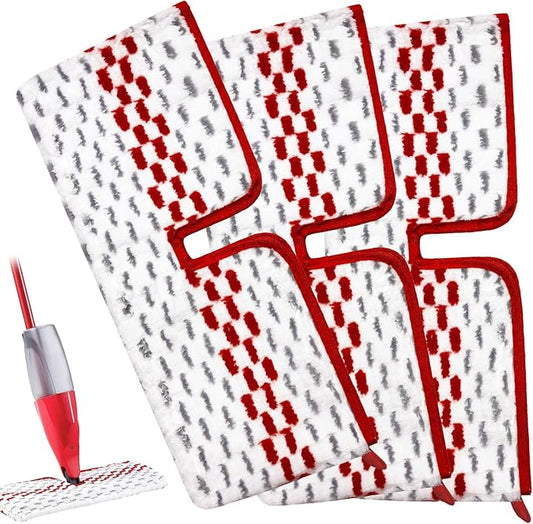 Microfiber Spray Mop Pads Compatible with Promist MAX Reusable Spray Mop Refills for Ocedar ProMist Dust Mop,Dual-Action Washable Flip Mop Pads Replacement for Dry Wet Floor Cleaning, double-sided use