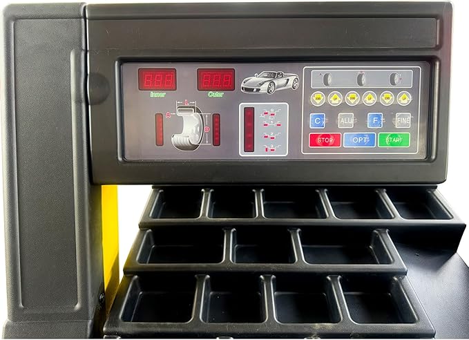 S-100 Tire Balancer Machine - 110V 0.25kw | 12-24" Rim Professional Wheel Balancer Heavy-Duty for Tire Repair and Wheel Balancing Garage Shop Equipment w/ 1 Year Full Warranty