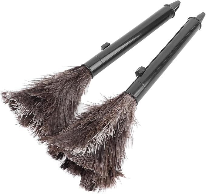 Keenso Adjustable Long Handle Retractable Dusting Brush for Quick Dust Removal, Home Office, Hotel, Pack of 2
