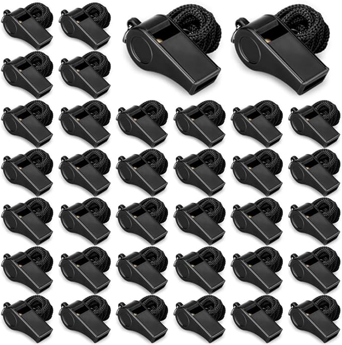 Whistle, Outdoor Sports Whistles with Lanyard, Very Loud Sound Whistles Bulk Perfect for Referees, Coaches, Emergencies