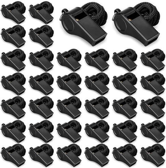 Whistle, Outdoor Sports Whistles with Lanyard, Very Loud Sound Whistles Bulk Perfect for Referees, Coaches, Emergencies