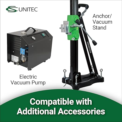 CS Unitec EBM 352/3 P - 14 in. Capacity Concrete Core Drill - Wet Diamond Core Drill - 3-Speed for Concrete, Brick, Block, Aspahlt, and Stone - Made in Germany - 110V