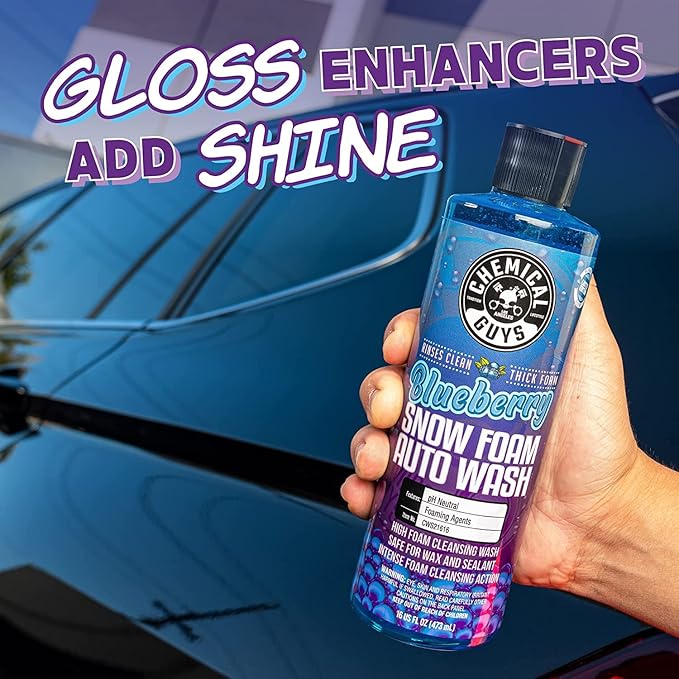 Chemical Guys CWS21664 Blueberry Snow Foam Car Wash Soap (Works with Foam Cannons, Foam Guns or Bucket Washes), Safe for Cars, Trucks, SUVs, Jeeps, Motorcycles, RVs & More, 64 fl. Oz