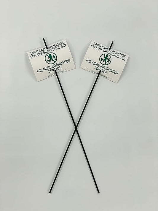 Lawn Treatment Application Stakes & Illinois Signs (Economy Style Stake / 1,000 pc. Pack)