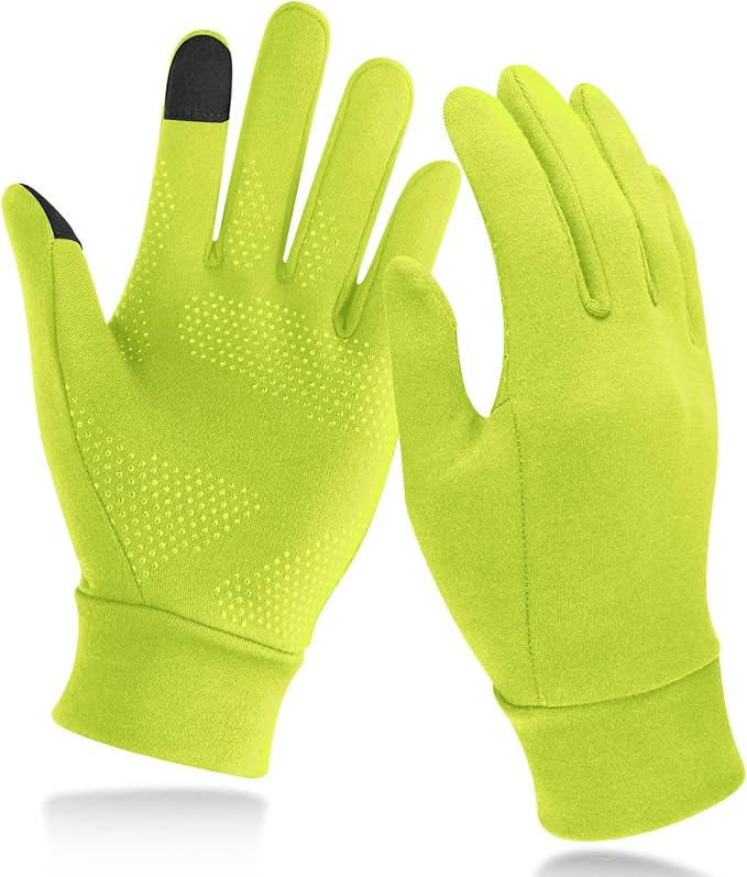 Unigear Lightweight Running Gloves, Touch Screen Anti-Slip Warm Gloves Liners for Cycling Biking Sporting Driving for Men Women