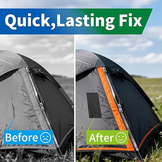 YONGJIN RV Awning Repair Tape, Heavy Duty Outdoor Tent Repair Tape and Tarp Tape, Waterproof Tarp Patch Kit for Camper, Boat Covers, Canvas, Sail, Canopy, and Outdoor Fabric Tear Repair (3 inch)