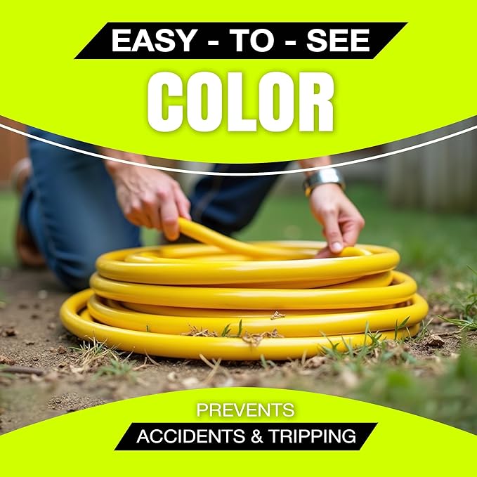 25ft Outdoor/Indoor Extension Cord 3-Outlet 12/3 Gauge Extra Heavy Duty 3 Prong SJTW, Waterproof, Flexible Cold-Resistant Long Power Cord,15A 125V 1875W, Yellow by LifeSupplyUSA