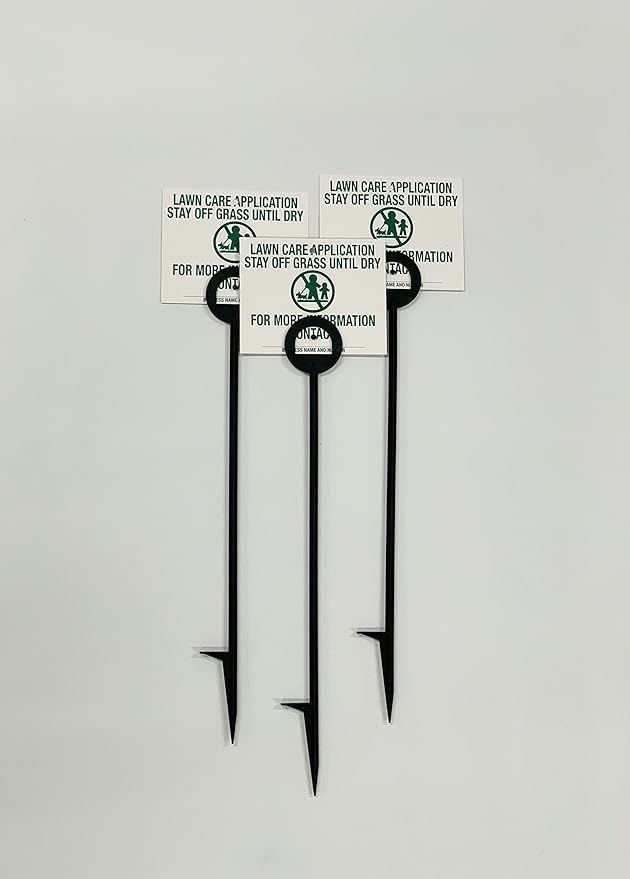 Lawn Treatment Application Stakes & Illinois Signs (Premium Style Stakes / 500 pc. Pack)