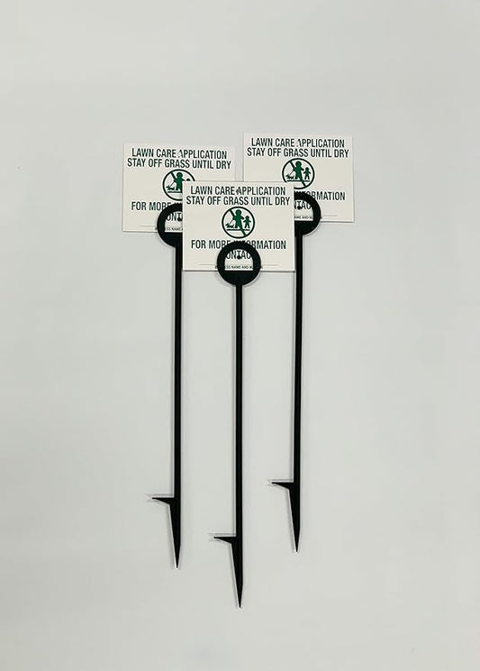 Lawn Treatment Application Stakes & Illinois Signs (Premium Style Stakes / 500 pc. Pack)