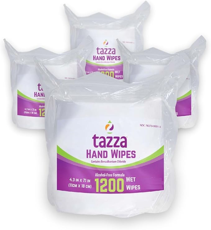 Ultra Budget Wet Wipes for High Use Commercial Settings- Bulk 4 x 1200 Ct, Durable Pre-Saturated Cleaning Gym Wipes. Less than 1cent per wipe