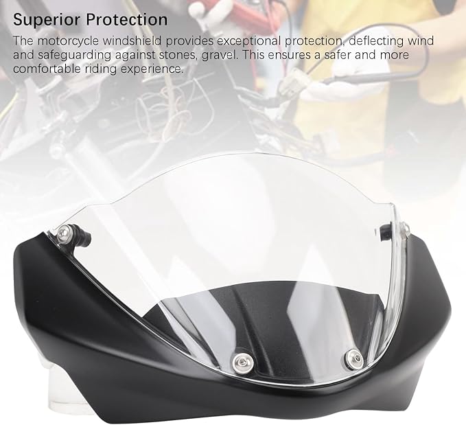 696 795 796 M1100 Motorcycle Windguard, Rugged PC Construction, Front Wind Deflector Screen