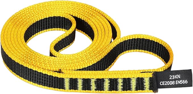 18mm Nylon Climbing Sling Runner 23KN CE2008/EN566 Certified - Webbing Straps for Outdoor Rock Climbing, Rappelling, Swing, Yoga Hammock etc