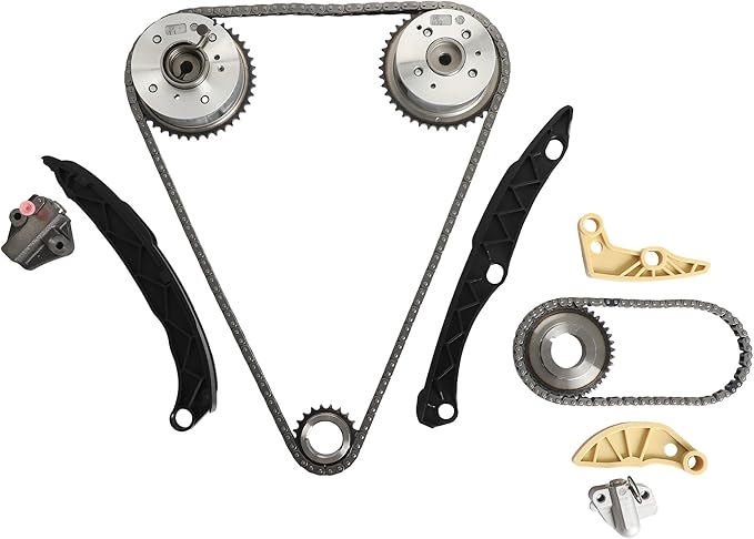G4KJ G4KH Timing Chain Kit w/VVT Gear Fit For Kia Sorento Sportage Optima Hyundai Sonata Santa Fe 2.4L 2.0L 2011-2018, 24321-2G111 24350-2G750 24370-2G750
