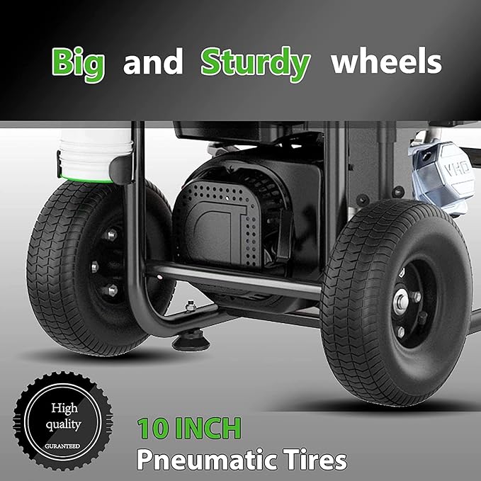 4200PSI Gas Pressure Washer, 2.8GPM Commercial Power Washer Gas Powered, 212cc 7.0 HP Engine, Includes 0.7L Soap Tank,5 QC Nozzles,25’ Hose,Car Wash Machine/Car/Driveway, EPA/CARB/ETLCompliant (Black)