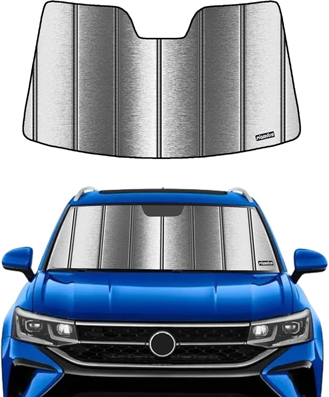 Windshield Sun Shade for Volkswagen Taos 2022-2025, Front Window Sunshade - Metallic