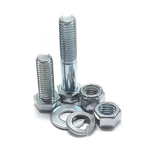 Titan Industrial Supply- 3,610 pcs Grade 5 Coarse Hardware Assortment Kit with Hex Cap Screws, Hex Nuts, Washers, & Durham 40 Hole Metal Bin