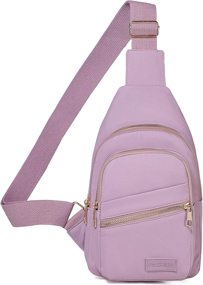Crossbody Sling Backpack Sling Bag for Women, Small Chest Bag Daypack Crossbody Bag Fanny Pack for Outdoors Hiking Traveling