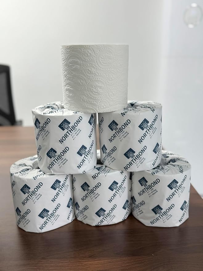 Northbond Luxury 3-Ply Bamboo Toilet Paper: Ultra-Soft, Strong & Smooth Bath Tissue. 40 Family Rolls (360 Reg. Rolls) = 23,045 Total Sheets. 100% Sustainable & Septic-Safe for Your Home.