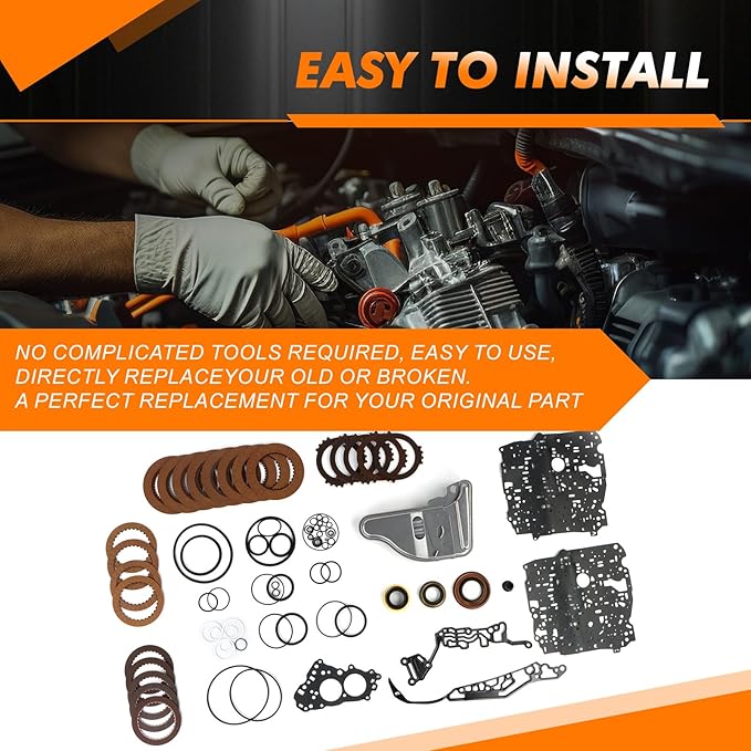 4T65E Transmission Master Rebuild Overhaul Kit Compatible with Chevy 1997-2008 Oldsmobile for Buick 1997-2011 LaCrosse Terraza Regal Century Rendezvous Pontiac Transmission Rebuild Kit
