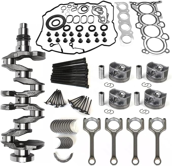 231102E510 23110-2E801 G4NH 2.0L Engine Rebuild Piston Gasket Set Crankshaft Rods Kit for Hyundai Kia 23510-2E460