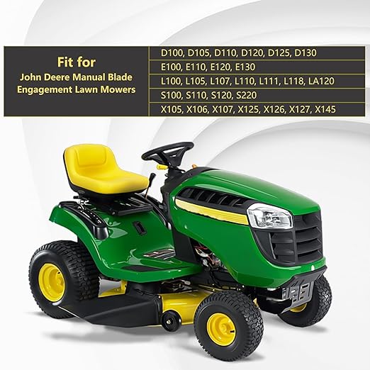 FUSCH PTO Control Cable Compatible with John Deere D100 and E100 S Series Manual Blade Engagement Riding Lawn Mowers D105 D110 D120 D130 E110 E120 L100 L110 S100 S110 S120 X105 Replace# GY22387