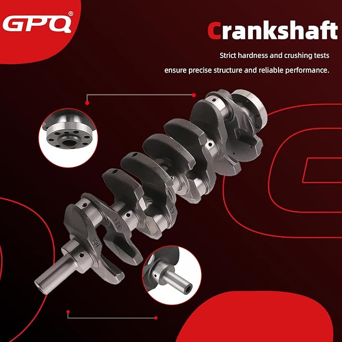 G4KJ 2.4L Engine Rebuild Overhaul Kit Crankshaft & Con Rods & Bearings Set & Head Gasket Set Fit For Hyundai Sonata Santa Fe Sport Tucson, Fit For Kia Sportage Optima Sorento 2.4 2011-2020