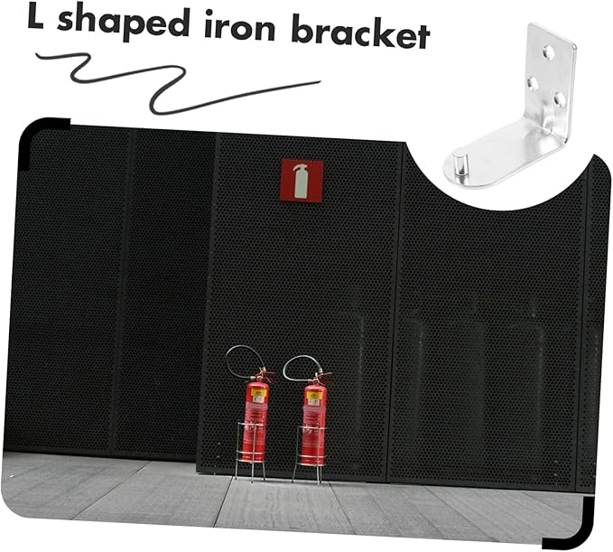 LIFKOME 10pcs Fire Extinguisher Mount Brackets Iron Wall Holder for Extinguishers Support Fire Safety Home Essentials