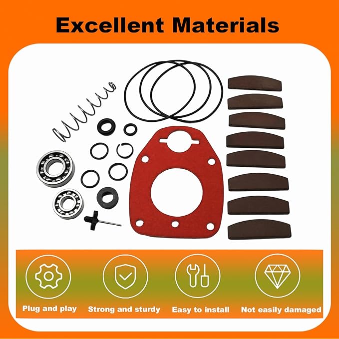 MG725 Tune Up Kit MG725A Repair Kit Compatible With Snap-on MG725 MG725A 1/2" Air Impact Wrench Replacement Part