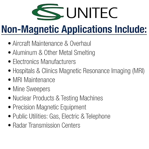 C.S. Unitec Screwdriver Flat Head Non-Sparking, Non-Magnetic, Corrosion Resistant 3/8"" x 12"" TUV Certified EX801-10B"