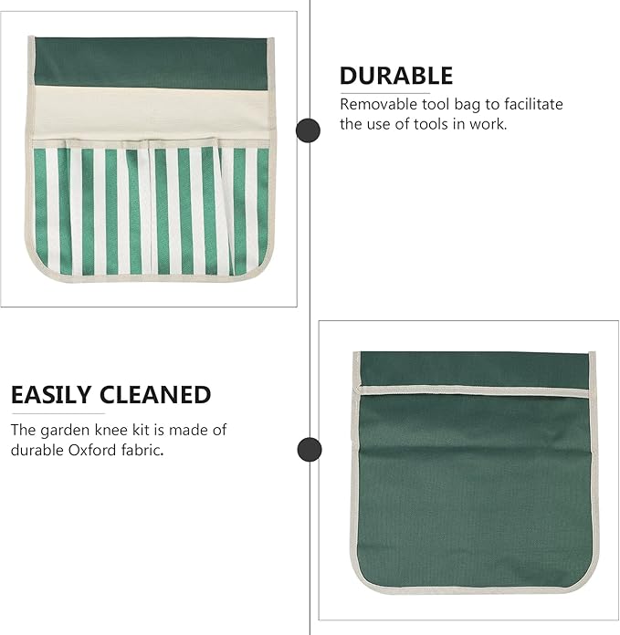 DOITOOL Garden Kneeler Bag Durable Tool Pouch with Ample Storage for Gardening Enthusiasts Easy to Carry and Hang Trolley